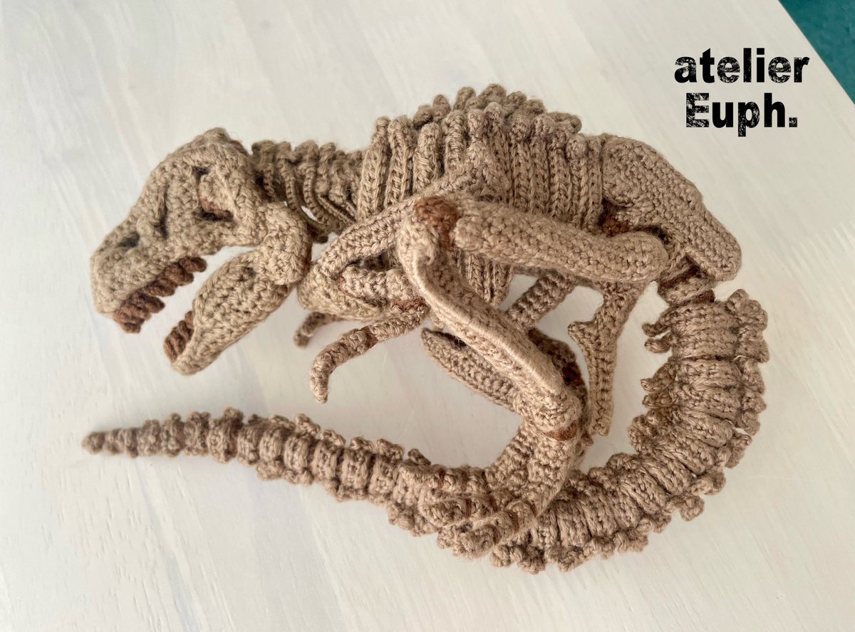 #時代を超えて響くもの 

毛糸で蘇る白亜紀のロマン🦖