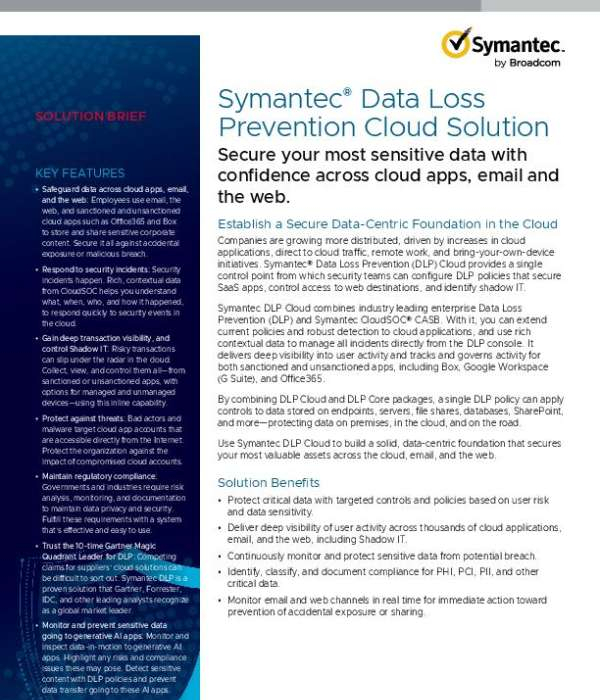 DBISPLLC's tweet image. Data is moving faster than ever. Can your security keep up? 🤔 Protect sensitive data across cloud apps, email, and the web with confidence by downloading this solution brief. @symantec @carbonb1ack stuf.in/bhkmd5