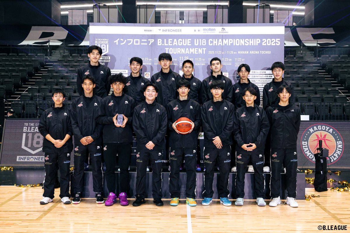 🏆インフロニア B.LEAGUE U18 CHAMPIONSHIP 2025🏆

〈最終結果〉
優勝：名古屋D U18
準優勝：北海道U18
3位：SR渋谷 U18
4位：大阪 U18

#BリーグU18 #インフロニア
#Bリーグ