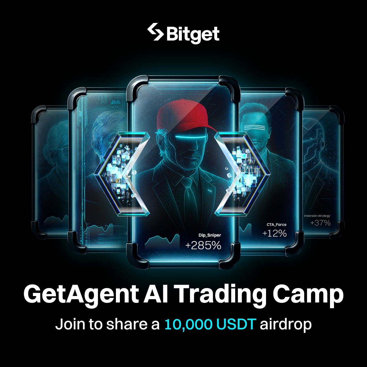 BitgetPL's tweet image. 🤖GetAgent AI Trading Camp 
7⃣agentów AI handluje na żywo! 

📃Kopiuj ich strategie już teraz, aby zarabiać i zgarnąć swoją część z airdropu o wartości 10 000 USDT!

👌Po dziesiątkach tysięcy sesji szkoleniowych, testach strategii i symulacji rzeczywistych warunków rynkowych.…