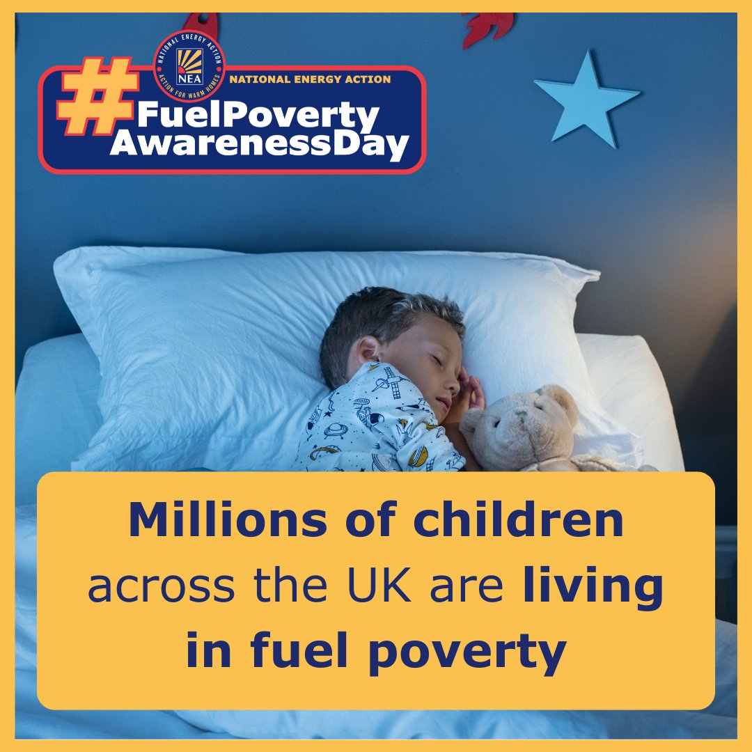 It's #FuelPovertyAwarenessDay - DYK millions of children across the UK live in fuel poverty. Children &amp; young people's health &amp; life chances should not be impacted by living in cold &amp; unhealthy homes. 

Check out @NEA_ukCharity: nea.org.uk
