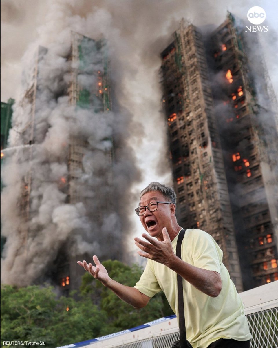 BREAKING NEWS: As of now, 12 people are confirmed dead in a huge fire spreading across multiple tower blocks in Hong Kong. It started small at about 2:30, when a passing cyclist saw flames and phoned the emergency services -- but the blaze spread rapidly and is now a massive