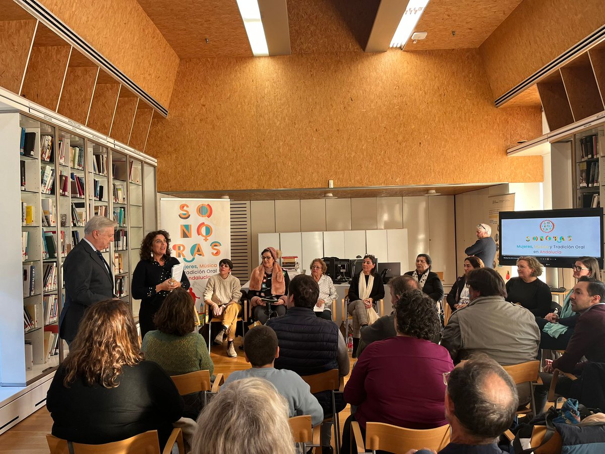 IAPHpatrimonio's tweet photo. Imágenes de la presentación en Sevilla del proyecto #SONORAS-Mujeres, música y tradición oral en Andalucía, que tuvo lugar ayer en el @IAPHpatrimonio @CulturaAND https://t.co/KM2ndA1pzc