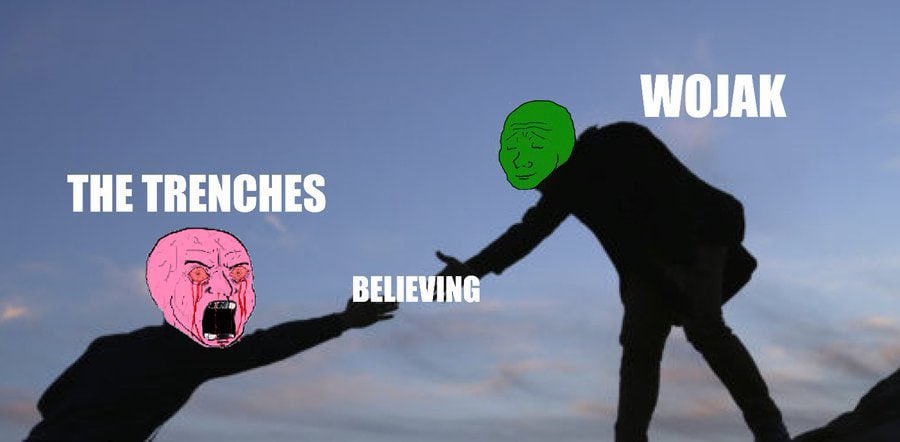 michaelbweb3's tweet image. You can chase charts or you can chase culture. $WOJAK is pure culture right now. The community heat is unreal for a coin this young