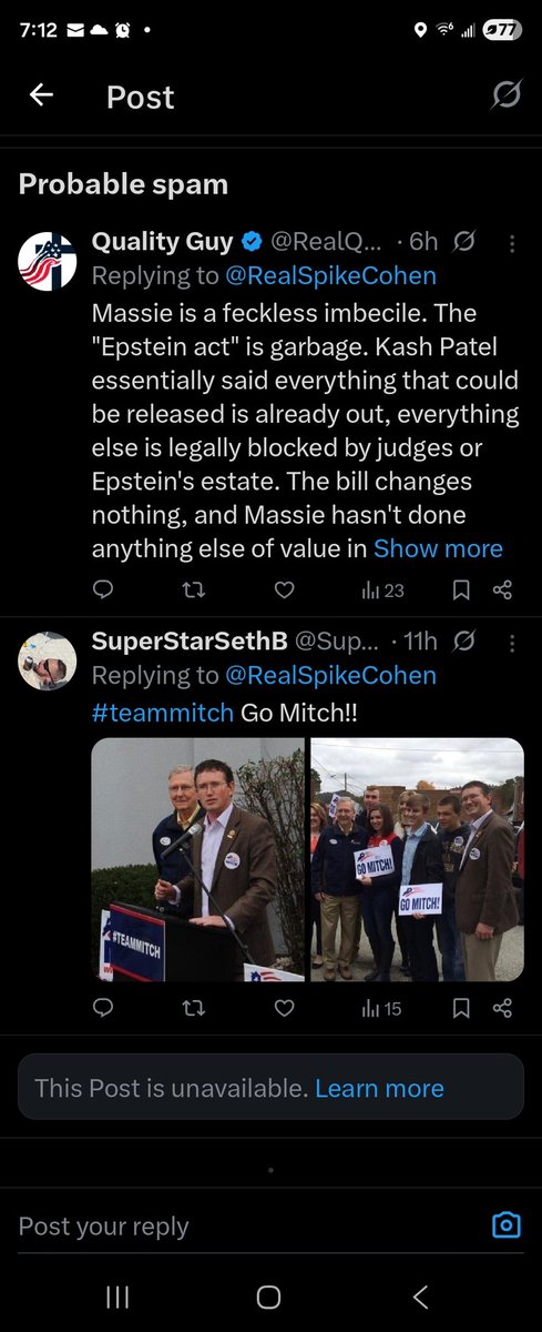 RyanLawrence_2's tweet image. I&apos;m not sure when articulation and continuity became the bar for spam, but i have always considered spam to be excessive repetition or automated replies. This new definition simply says &quot;ignore 95% of all humans and don&apos;t read what they have to say&quot;