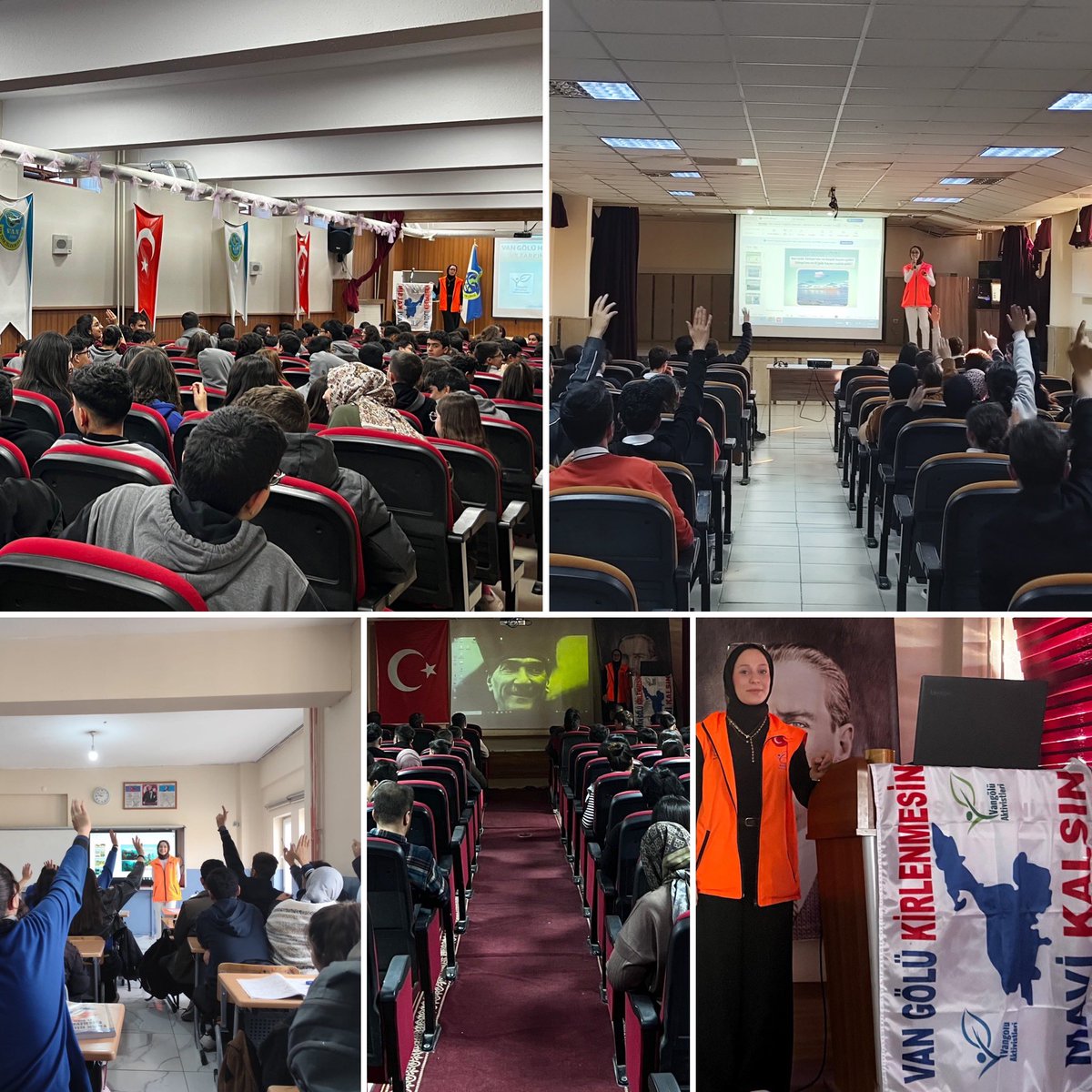 Vangölü Aktivistleri olarak paydaşı olduğumuz "Van Gölü Havzası Koruma Eylem Planı ve Uygulama Programı" kapsamında Van Gölü farkındalığını artırmak ve çevre bilinci kazandırmak için lise düzeyindeki eğitim programlarımızda,

👉 İki Nisan Anadolu Lisesi, 
👉 Van Türk Telekom Fen