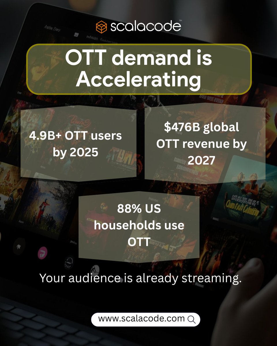 scala_code's tweet image. Streaming is evolving—AI-powered OTT is taking over.

Thinking of building your OTT app? The time is now.

📘 Full guide: scalacode.com/guides/ott-app…

#OTTDevelopment #ScalaCode #StreamingTech