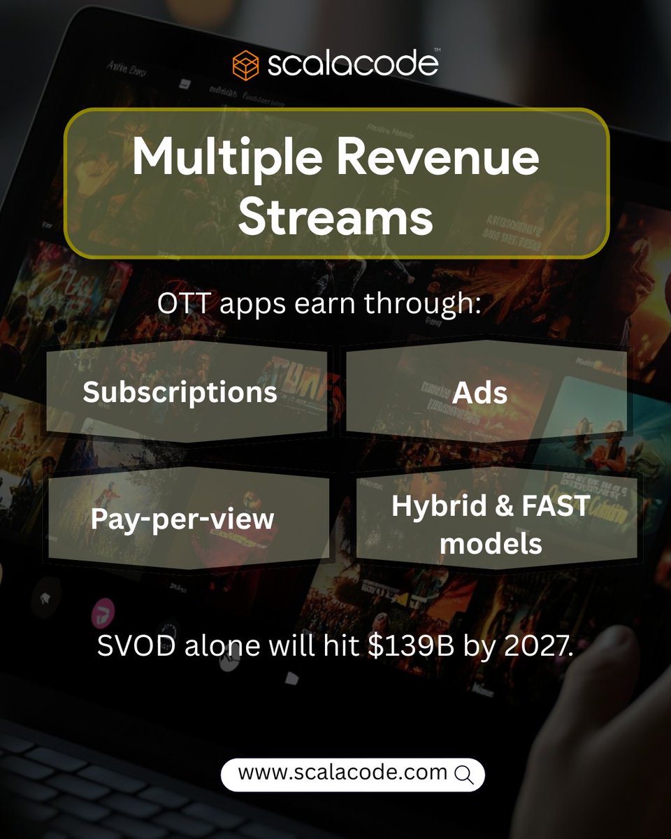 scala_code's tweet image. Streaming is evolving—AI-powered OTT is taking over.

Thinking of building your OTT app? The time is now.

📘 Full guide: scalacode.com/guides/ott-app…

#OTTDevelopment #ScalaCode #StreamingTech