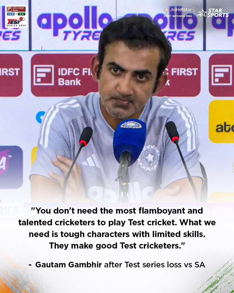 StarSportsIndia's tweet image. A hard-hitting reminder from @GautamGambhir! 💡👊

#INDvSA 1st ODI 👉 SUN, 30th NOV, 12:30 PM