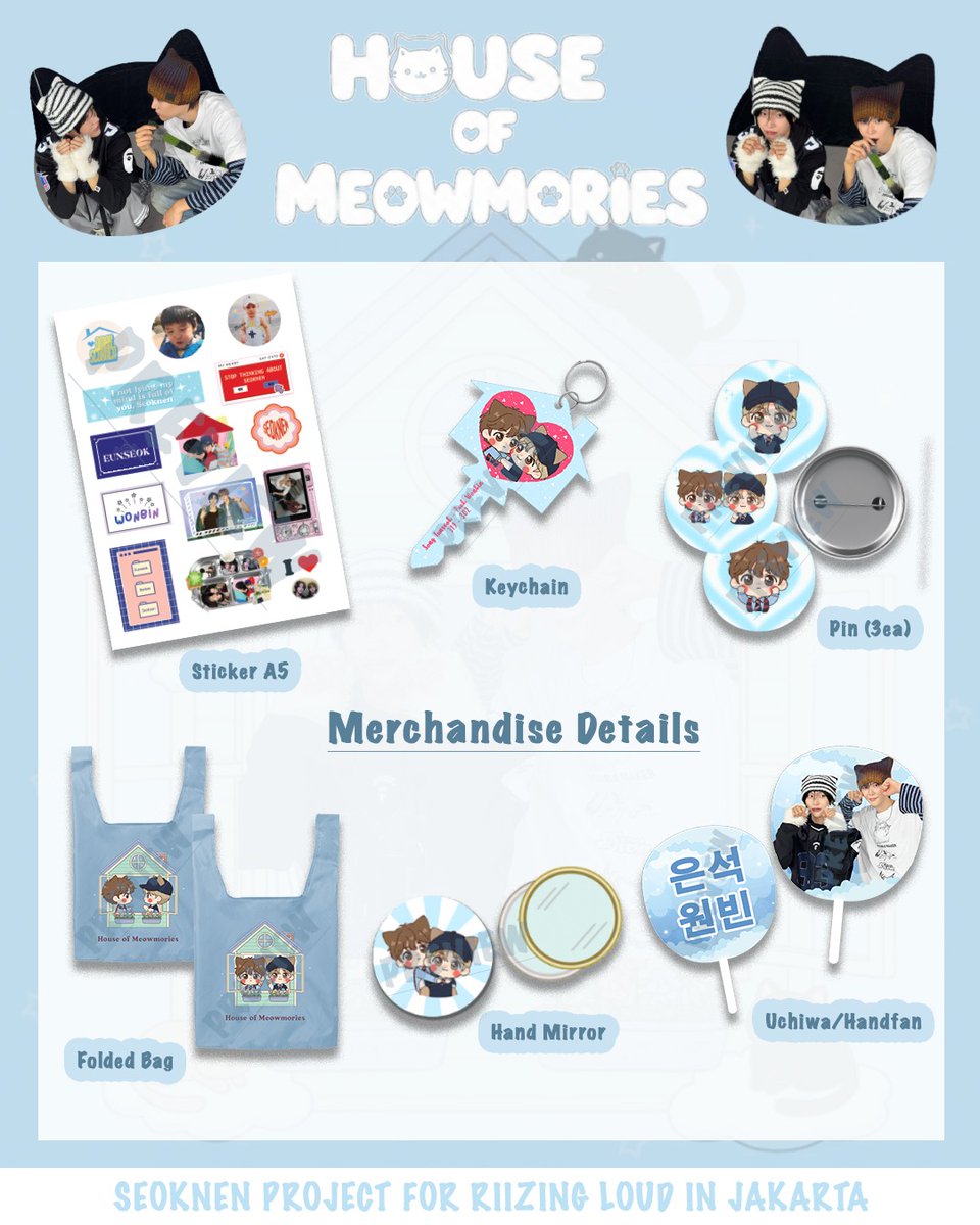319302_PROJECT's tweet image. Sneak peek time! 😻
Take a little look at our exclusive merch for our special tier donors. We’re so excited for you to get your paws on these! 🐾😺

💌 Donations are still open — grab yours here: [bit.ly/HOUSEOFMEOWMOR…]

#SEOKNEN_HOUSEOFMEOWMORIES