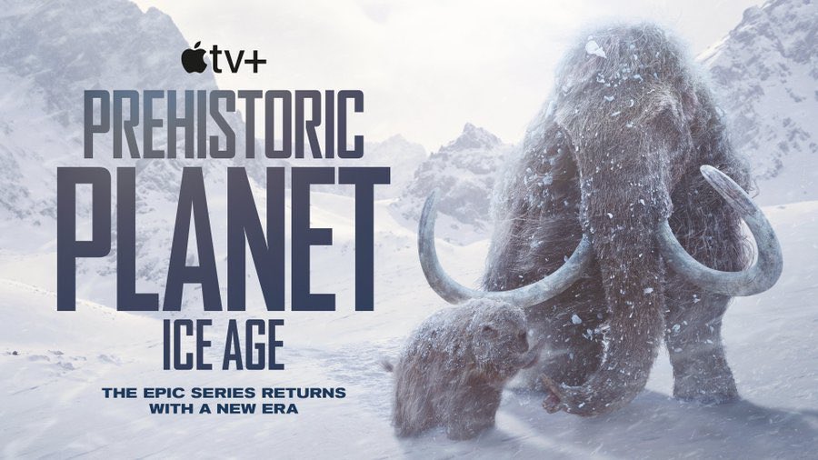 MikeGunton's tweet image. Today is the day… Take a unique journey into our planet’s past and experience The ICE AGE. Streaming  on @AppleTV @Prehistoricplanet