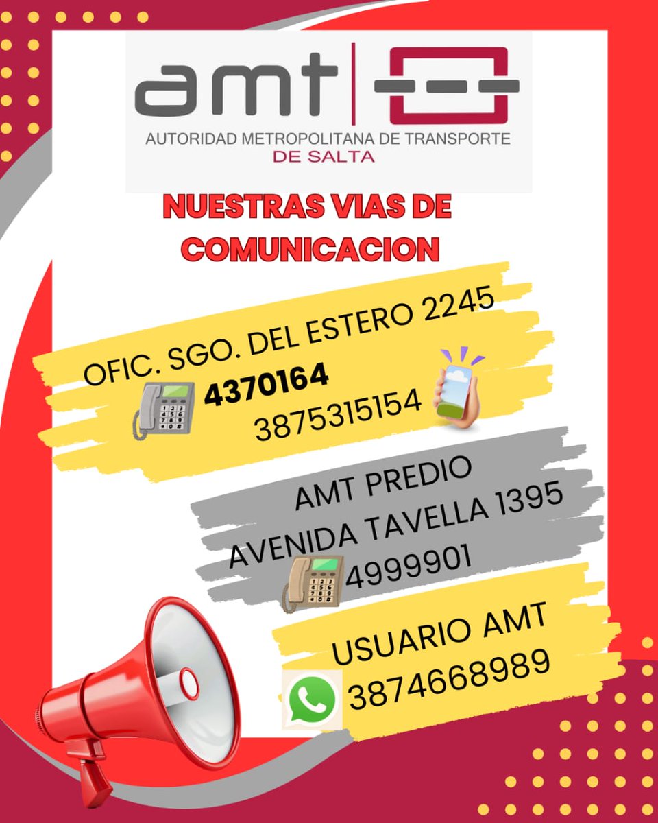 AMTdeSalta's tweet image. Nuestras vías de comunicación 
#amt #Transporte #areametropolitana #interior