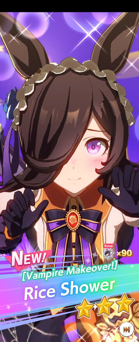 Oh man i feel like i just used all my luck up for uma musume LOL--

Became 1st in Group B champions meet and then our daughter came home for a late halloween~