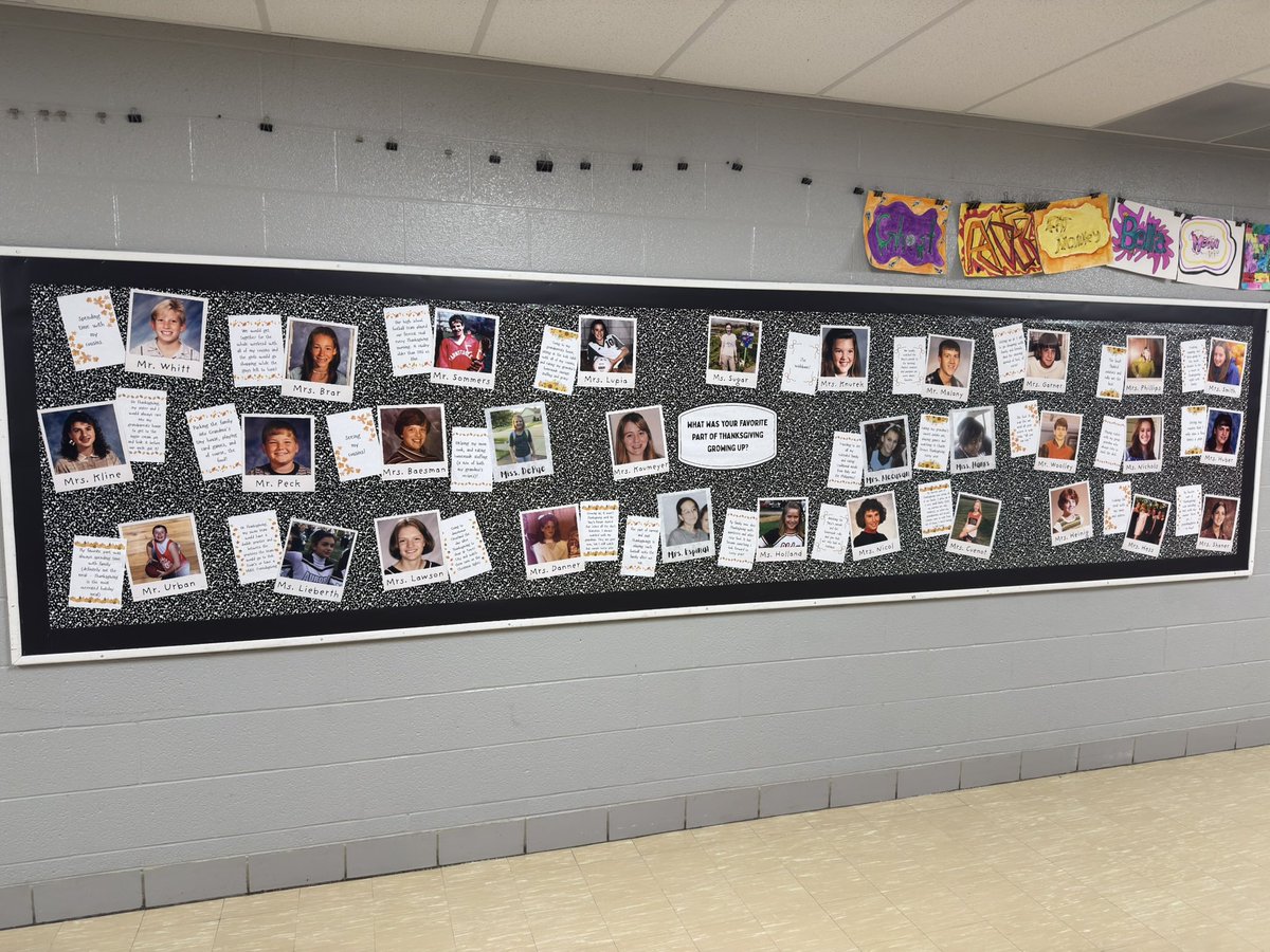 As we head into Thanksgiving Break, our teachers took time to share their favorite memories from Thanksgiving during their junior high years! #BetterEveryDay