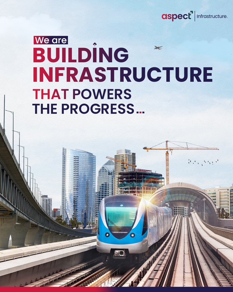 Aspectinfra's tweet image. Infrastructure is important because it is the foundation for economic growth, supports a high quality of life, and connects communities. Hence, we aim to build brilliant infrastructure for powering the progress of the nation.

#AspectInfrastructure #Aspect #Realty #Infrastructure