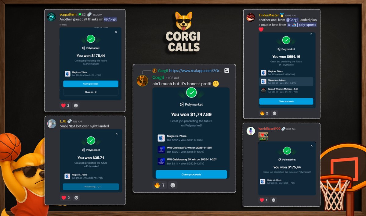 CorgiCalls's tweet image. poly life, corgi calls 🎵
we move in a space through #NBA slates with maximum joy
city lights and business nights
when you follow @corgil desire for higher heights 🎵

No need to ask 
He&apos;s a smooth operator 😎