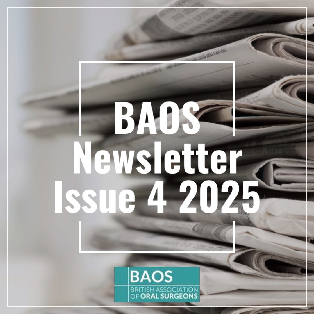 BAOS_UK's tweet photo. How about a quick read? Our latest newsletter is out now! 

You can follow this link or head to our website to read it ➡️ https://t.co/l9BRARQt43

#OralSurgery #Dentistry #BAOSUK https://t.co/jHiuhEUA90