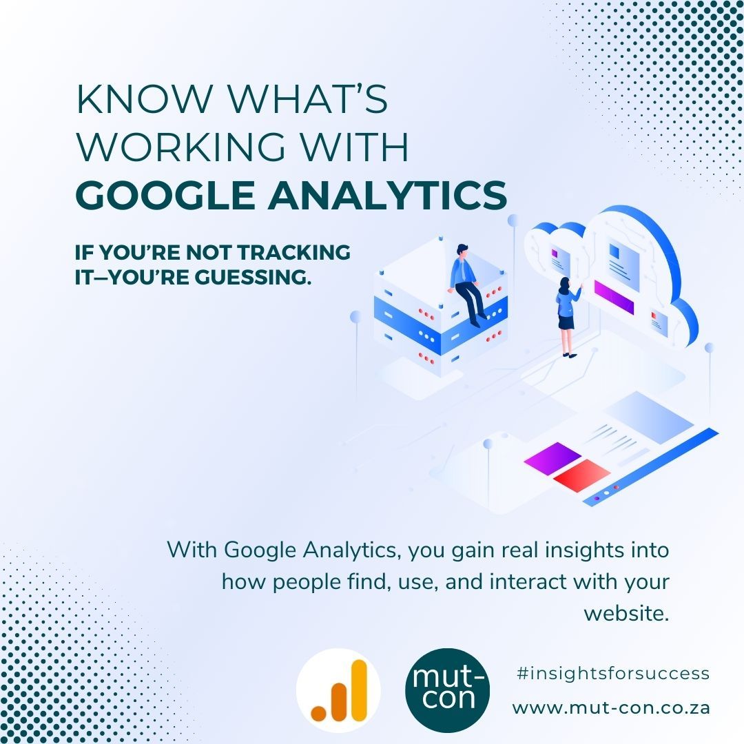 MutConsulting's tweet image. Know What’s Working. Fix What’s Not. 
If you’re not tracking it, you’re guessing.
With Google Analytics, you gain real insights into how people find, use, and interact with your website.
Let’s turn your data into direction. 🚀
buff.ly/TnDFS40