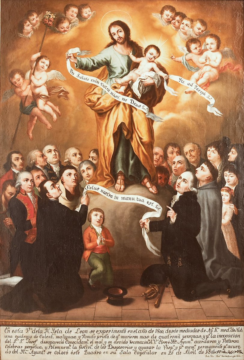 LVF_Sfdo's tweet photo. Cuadro de El Voto de San José. Pintado por Franz Xavier Riedmayer a principios del XIX.
Se podrá contemplar en su nueva ubicación en la capilla del Ayuntamiento. https://t.co/dz7hAVQZGy