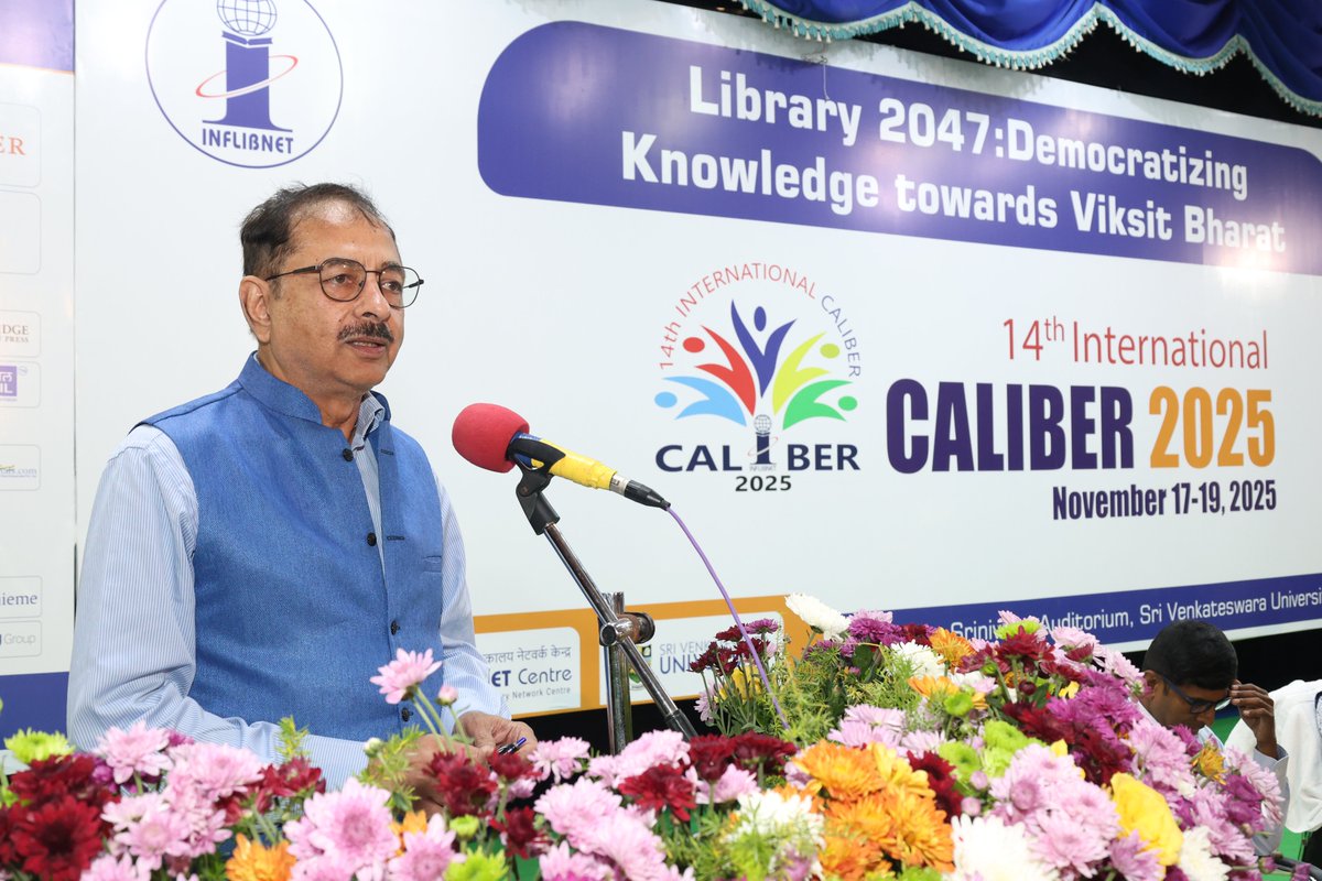 INFLIBNET's tweet image. Sharing glimpses from Panel Discussion - 2 at the 14th International CALIBER 2025! Focus: Libraries&apos; Role in the Research Information Ecosystem. Chaired by Dr. Ravinder Kumar Chadha.
#CALIBER2025 #ResearchSupport #Libraries #ViksitBharat