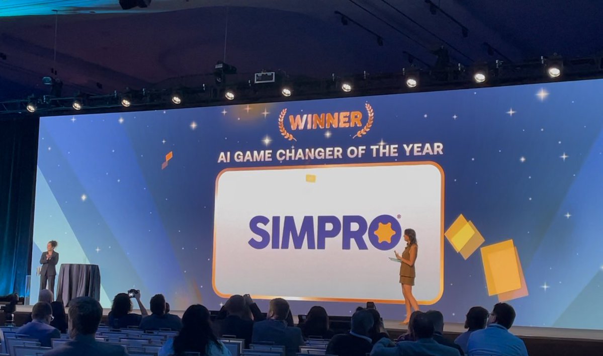 simprosoftware's tweet image. 🏆 Celebrating a huge achievement! 

We’re thrilled to share that Simpro has been named the winner of the 6Sense AI Game Changer of the Year Breakthrough Award! Thank you 6sense for this incredible honor!

Read the blog: 
bit.ly/4pavCCr

#GameChanger #6sBreakthrough25
