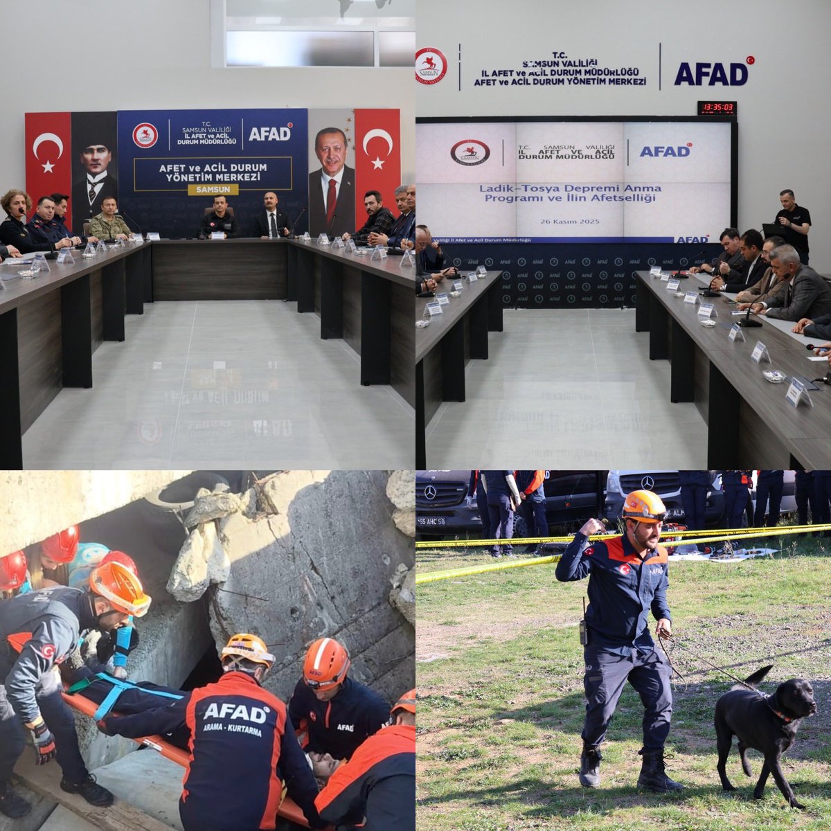 Samsun AFAD Müdürlüğü olarak, 1943 yılı Ladik–Tosya Depremi’nin yıl dönümü kapsamında anma programı gerçekleştirdik.

#Deprem #AFAD #SamsunAFAD #LadikTosyaDepremi #Afet #AfetHazırlık #1943Depremi