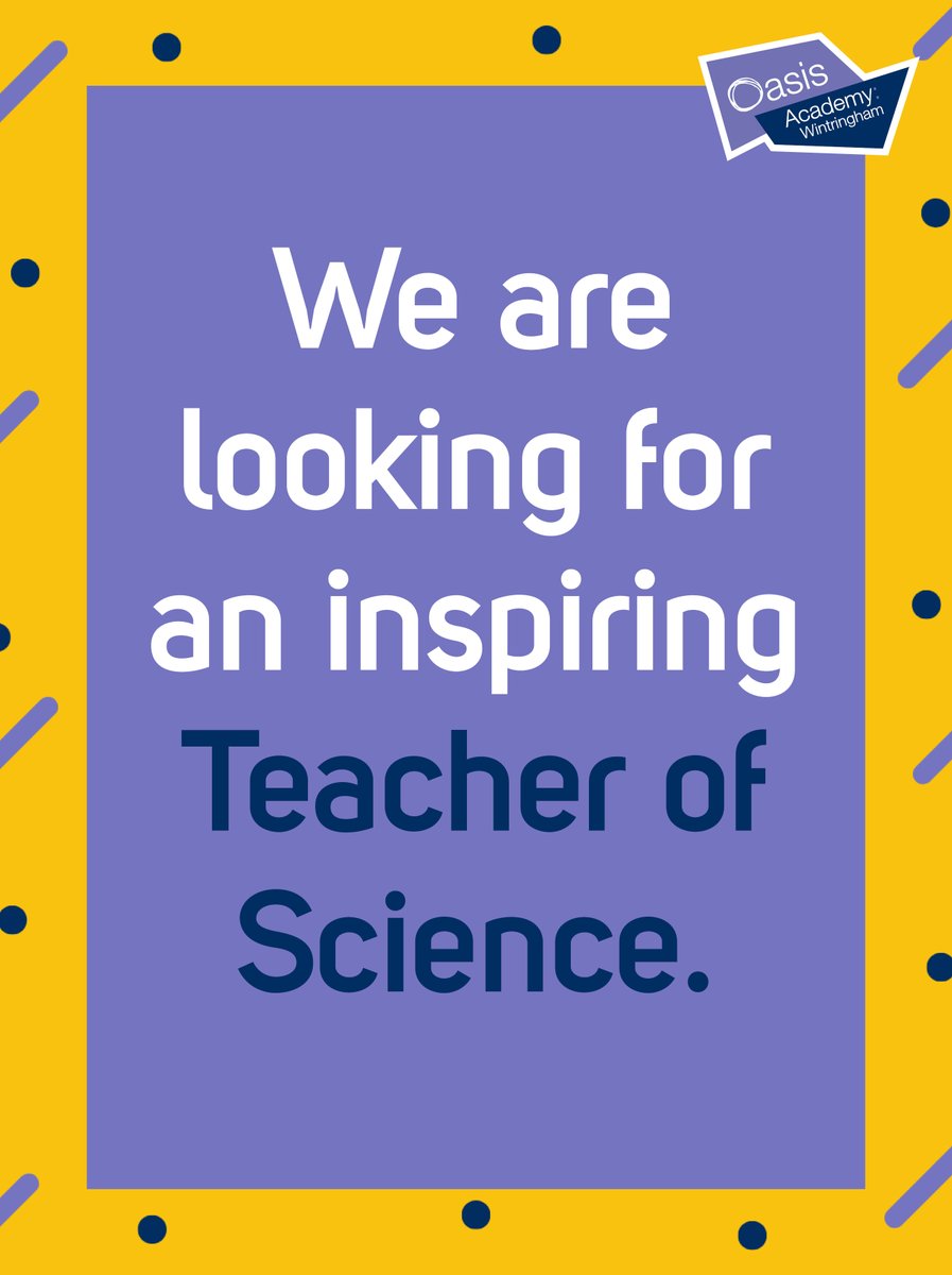 OAWintringham's tweet image. We are looking for an inspiring Teacher of Science who can bring curiosity to life and spark the imaginations of the next generation of thinkers, tinkerers and trailblazers. Apply here: …cademywintringham.schoolrecruiter.com/jobseekers/job… #TeachingJobs #ScienceEducation #JoinOurTeam
