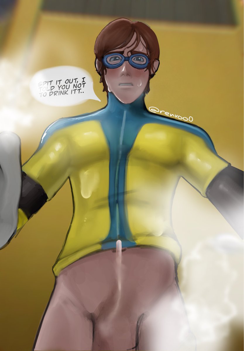 Renvoo0's tweet photo. My 1st nsfw art, waterbot from dispatch game. #dispatchgame #waterboy #nsfwtwt https://t.co/vMfcNj12U1