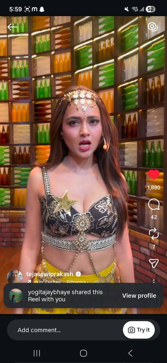 VarshaASNS's tweet image. Tejus new reel 😍♥️😂😂

instagram.com/reel/DRhQYy1DH…

#TejasswiPrakash #TejRan