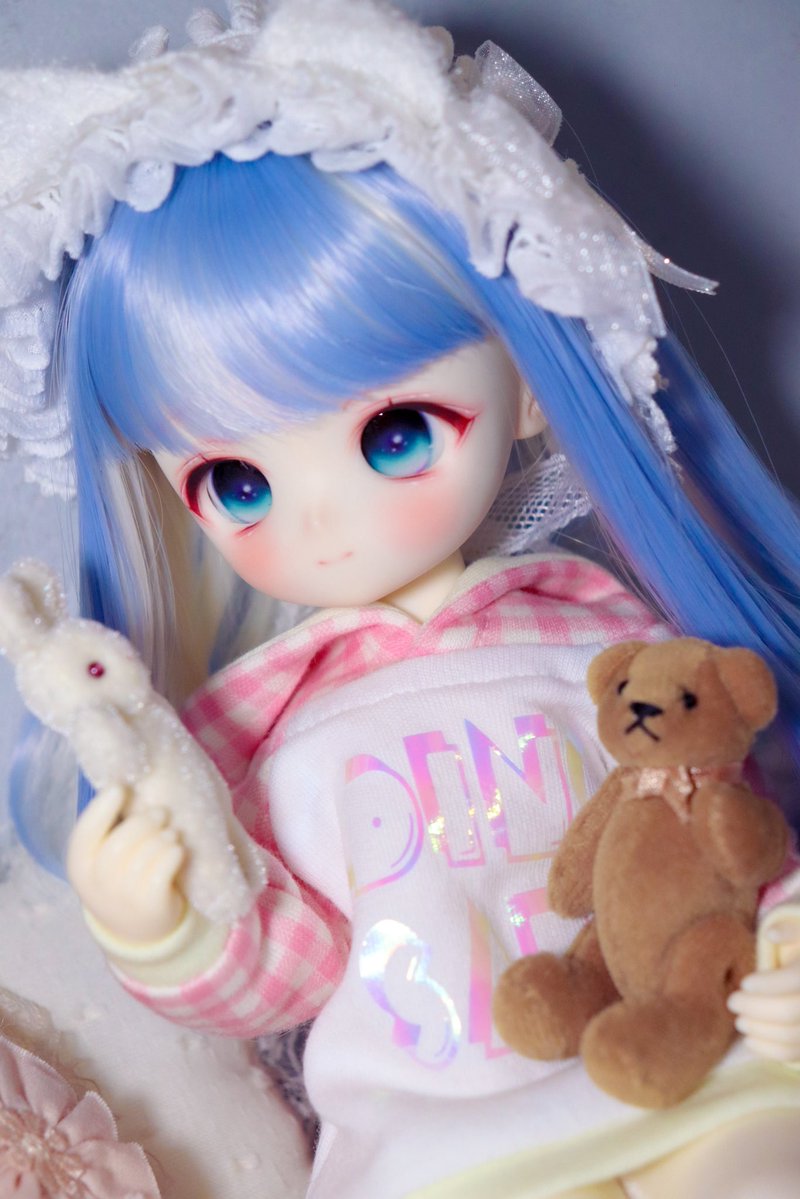 なかよしだね🥰

 #しろうさ服  #毛玉服  #achueアイ