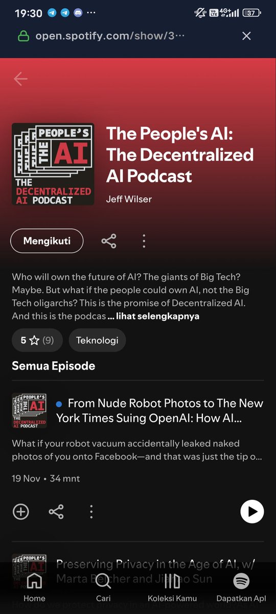 Zein_al_'s tweet photo. I've already followed @thepeoples_ai on @Spotify, now it's your turn 🔥 @vana https://t.co/wtXzhzajbp