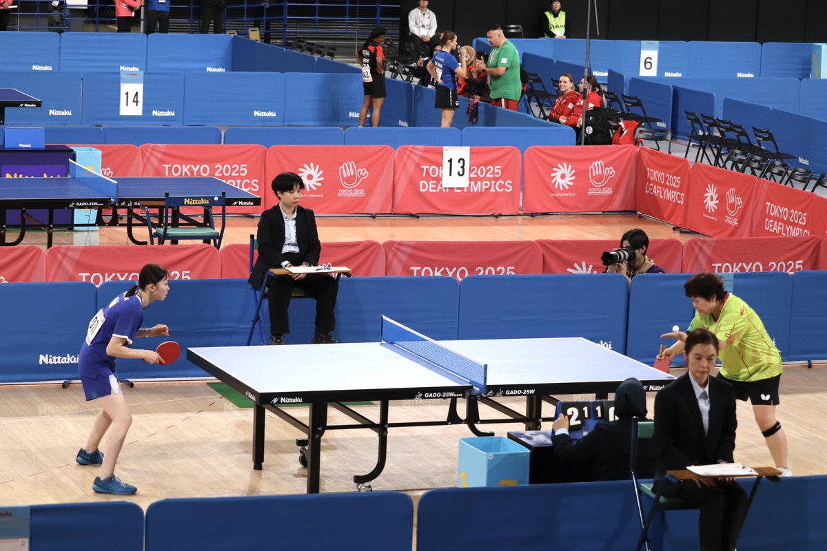 Tortoise_2023's tweet photo. 山田瑞恵選手がデフリンピックに出場しました🇯🇵

シングルス ベスト8
ダブルス 銅メダル🥉
団体 銀メダル🥈

日本開催でプレッシャーもある中、真面目に積み上げてきたからこそ結果に繋がったと思います✨
大観衆の前で堂々とプレーする姿はとてもかっこよかったです☺️

応援ありがとうございました！ https://t.co/MoMImbyB1j