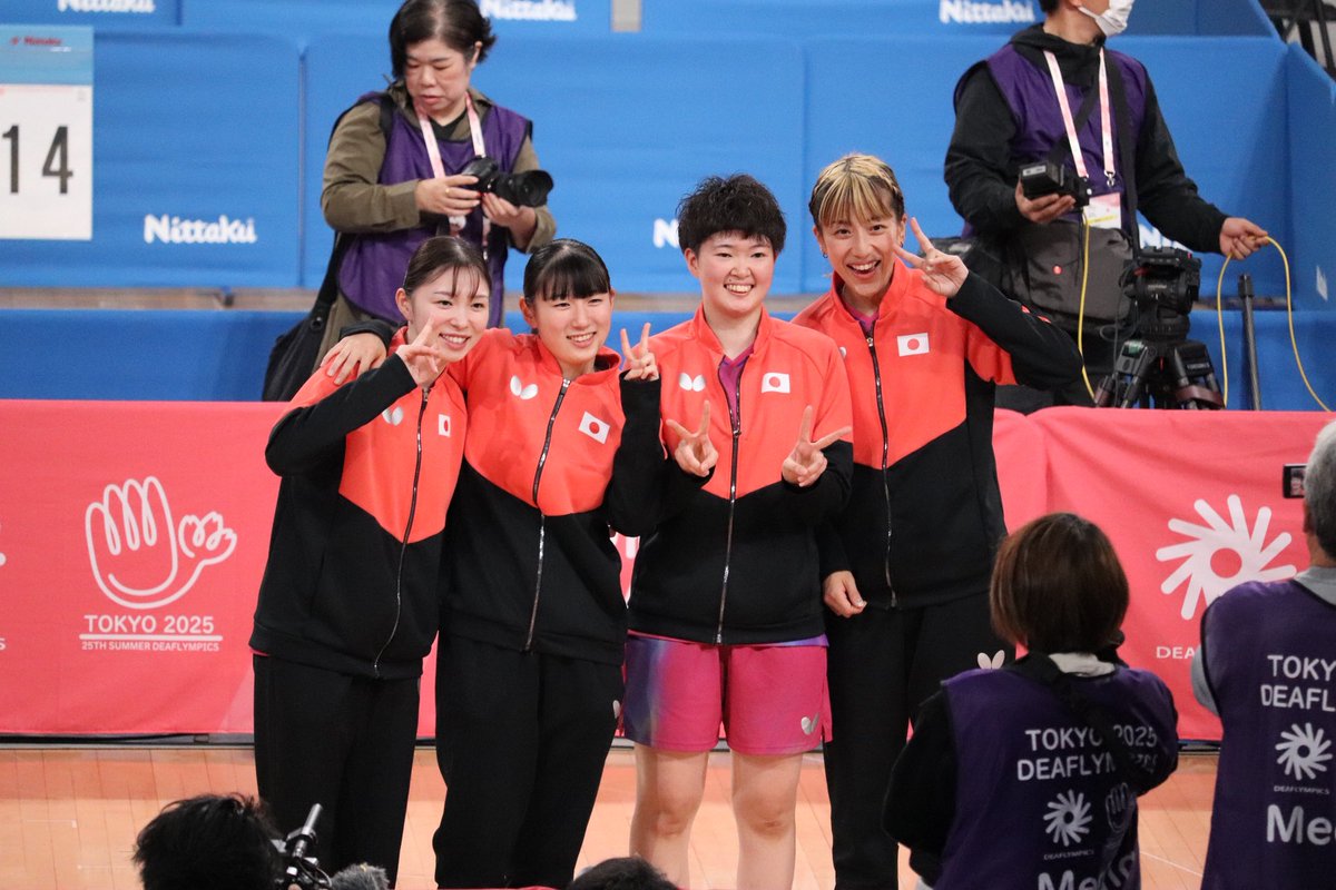 Tortoise_2023's tweet photo. 山田瑞恵選手がデフリンピックに出場しました🇯🇵

シングルス ベスト8
ダブルス 銅メダル🥉
団体 銀メダル🥈

日本開催でプレッシャーもある中、真面目に積み上げてきたからこそ結果に繋がったと思います✨
大観衆の前で堂々とプレーする姿はとてもかっこよかったです☺️

応援ありがとうございました！ https://t.co/MoMImbyB1j