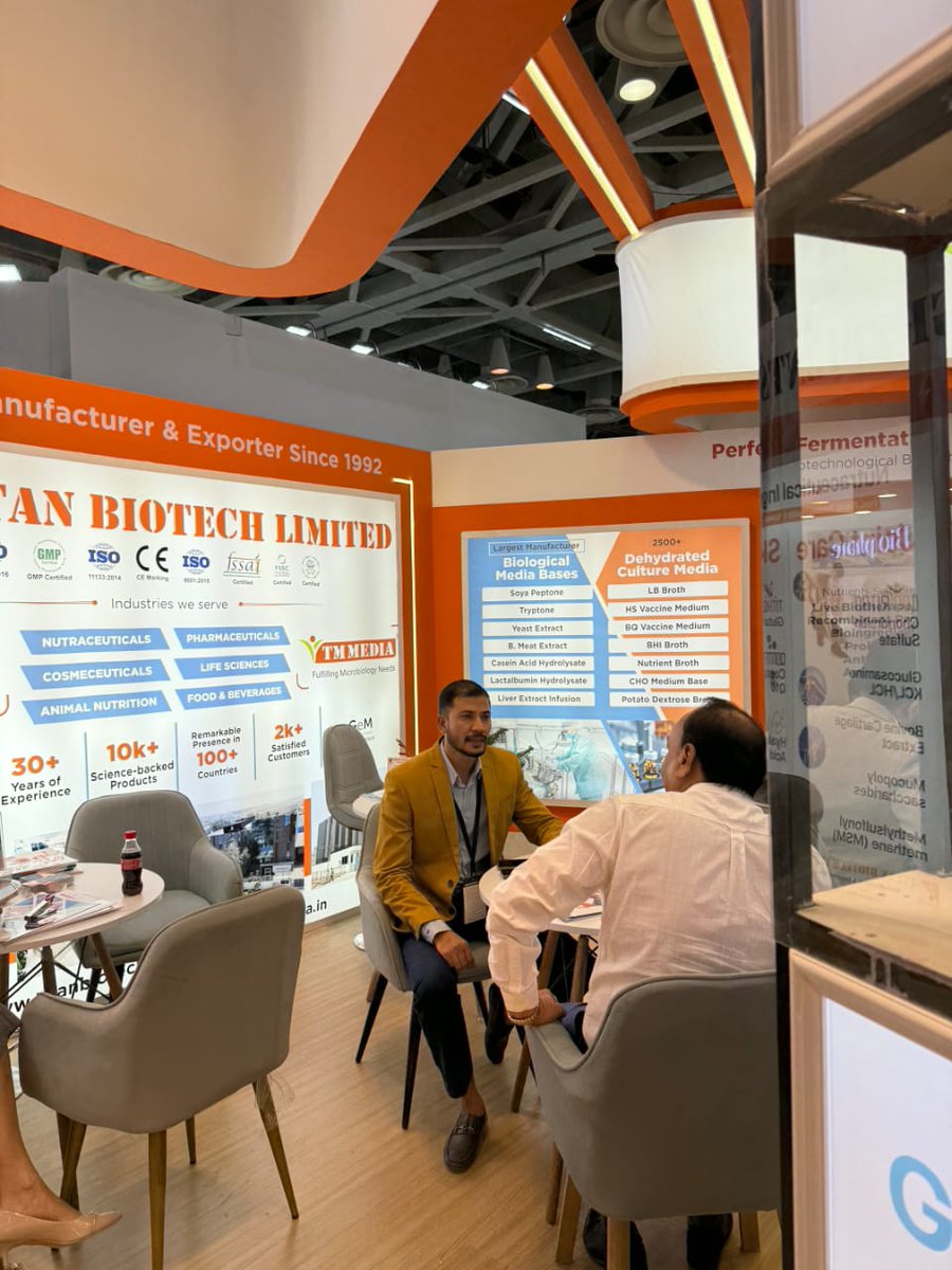 TitanBiotech's tweet image. Day 2 at #CPHIIndia2025 wraps up!
Great to meet everyone at Titan Biotech Ltd. If you haven’t visited yet, drop by tomorrow at Hall 1, Booth A08 to connect and explore ingredient opportunities.
info@titanbiotechltd.com
+91-9711169006

#NutraceuticalIngredients #B2BNetworking