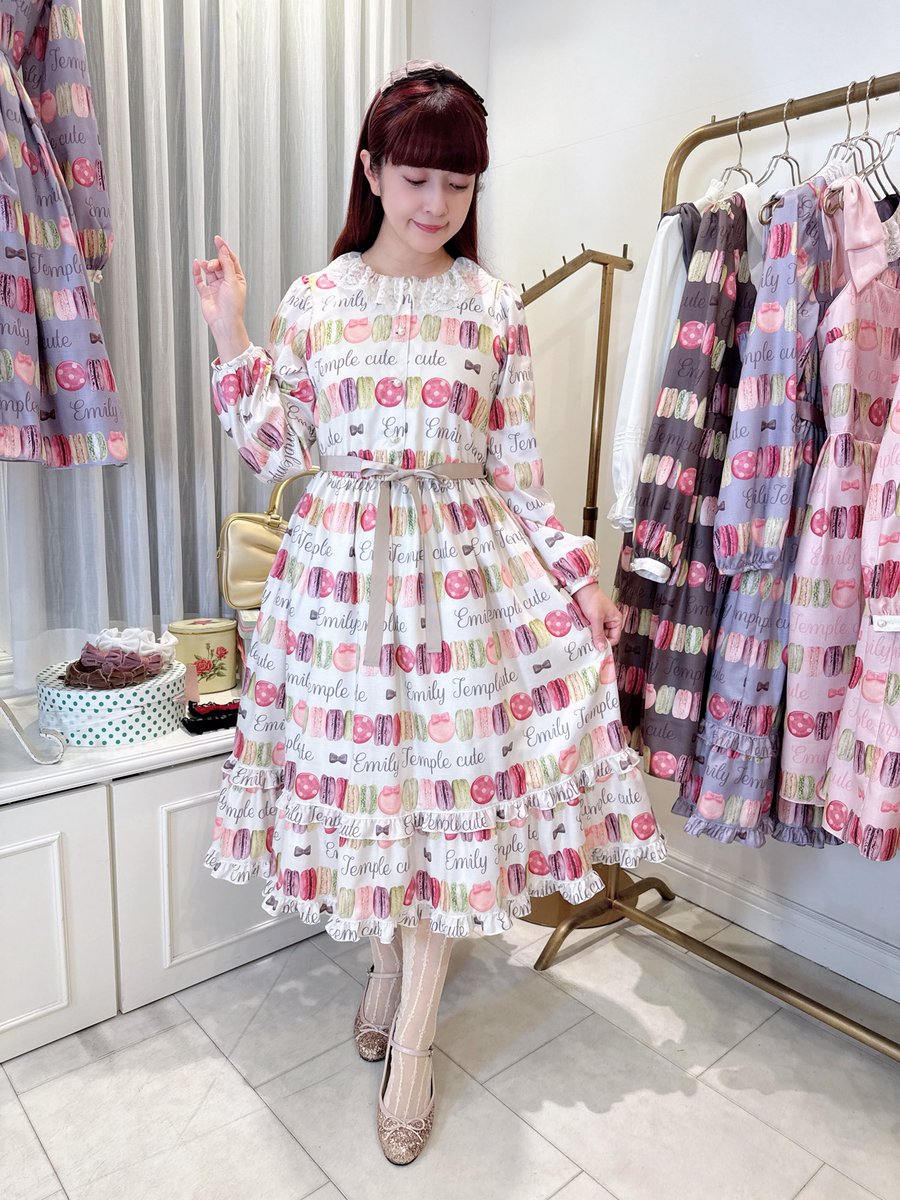 エミリーテンプルキュートさんのマカロン柄🩷4色展開で迷うけど美沙子