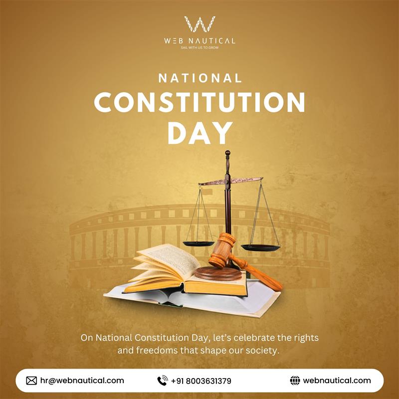 NauticalWeb's tweet photo. Celebrating the values of justice, liberty, equality, and fraternity — the pillars that define our nation.
Happy National Constitution Day! ✨
#ConstitutionDay #NationalConstitutionDay #India #Justice #Equality #Democracy #WeThePeople #ProudIndian #26November #RightsAndDuties #IndianConstitution #FundamentalRights #IncredibleIndia