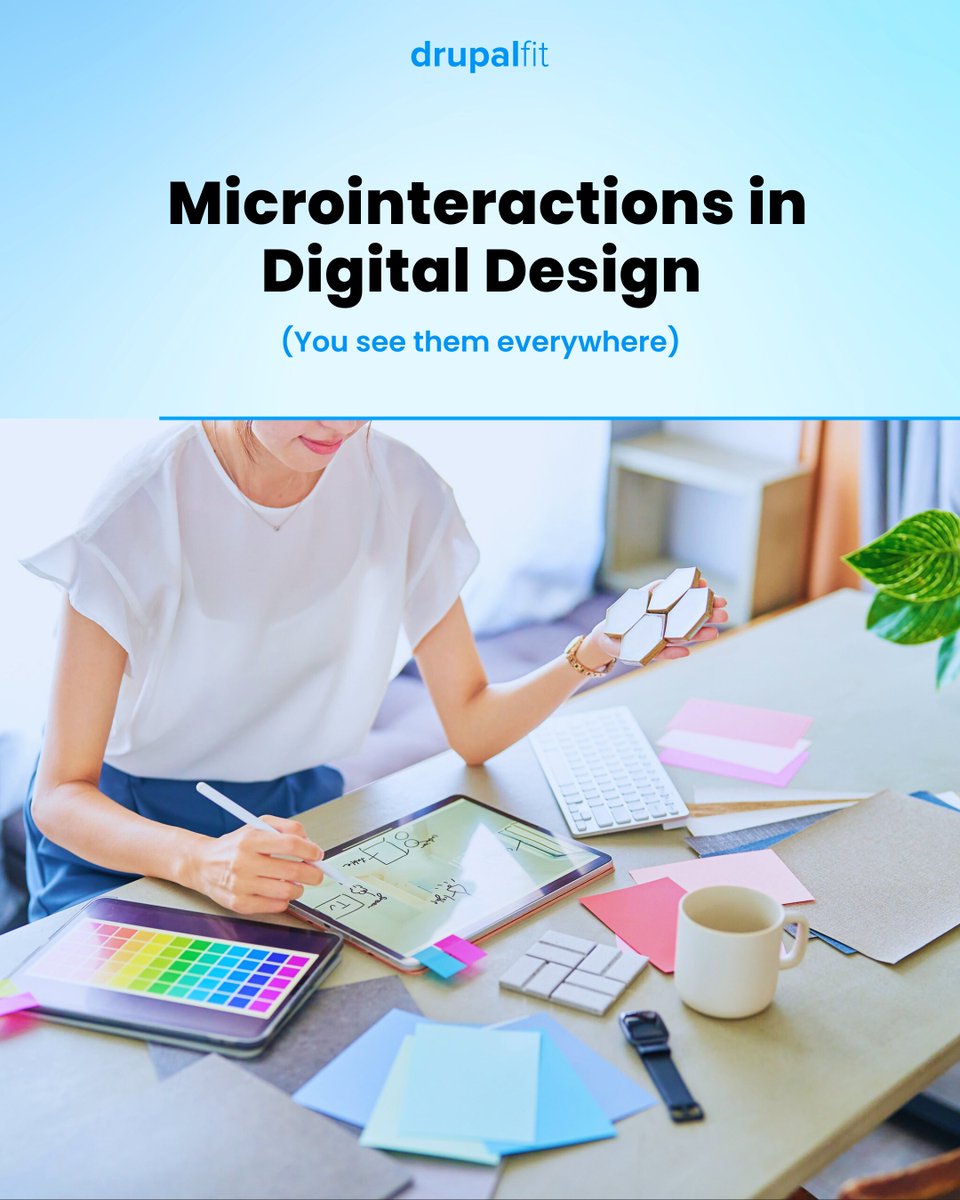 Drupal_Fit's tweet image. Your website might be hurting the user experience without you noticing.

Microinteractions—like responsive buttons or real-time form feedback—guide users, reduce friction, and boost accessibility for screen-reader and keyboard users. 👨‍💻

#uxdesign #Accessibility #UserExperience