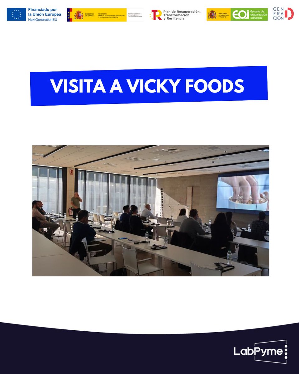 LabPyme's tweet image. Visita inspiradora el viernes 21 en Vicky Foods: innovación, aprendizaje y grandes ideas para seguir impulsando la transformación empresarial 🚀

👉 ¿Quieres participar en experiencias como esta?
Inscríbete al programa: labpyme.com/contacto