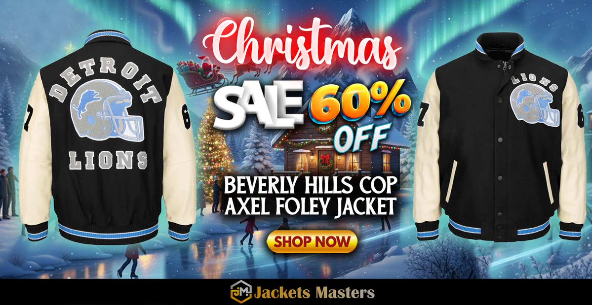 JacketsMasters's tweet image. #Christmas Hot offer Get 60% OFF on #BarrySanders #DetroitLions #BeverlyHills Jacket.
&amp;lt;Shop From jacketsmasters.com&amp;gt;
jacketsmasters.com/product/barry-…
#ChristmasSale #Sale #Christmas2025 #christmasdecor #christmasgifts
#ChristmasVibes #christmasiscoming
#christmasgiftideas