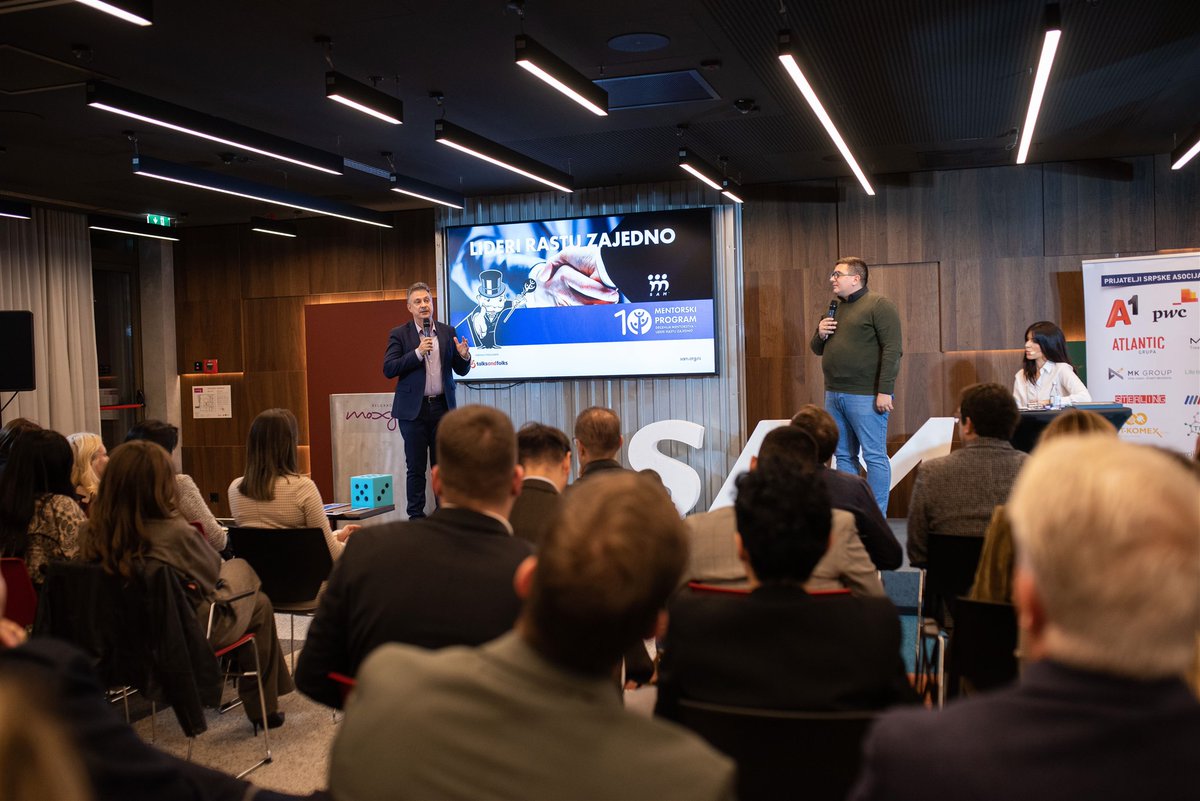 menadzerSAM's tweet photo. Hvala svima na druženju i sjajnoj energiji, kao i našem partneru Dušanu Basalu, Talks and Folks, na podršci!

#MentorskiProgram #menadžerSAM #SAM #Liderstvo https://t.co/7KE9wAipAC