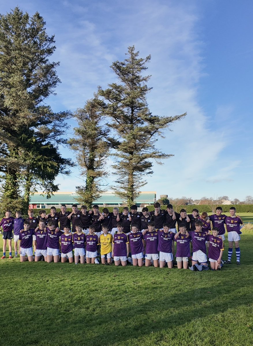GCC_NewRoss's tweet image. Our First Year footballers delivered a spirited performance in Round 2 of the Br. Hubert Cup, finishing on a scoreline of GCC 3–02 to Knockbeg 3–07. #superblues #gcc