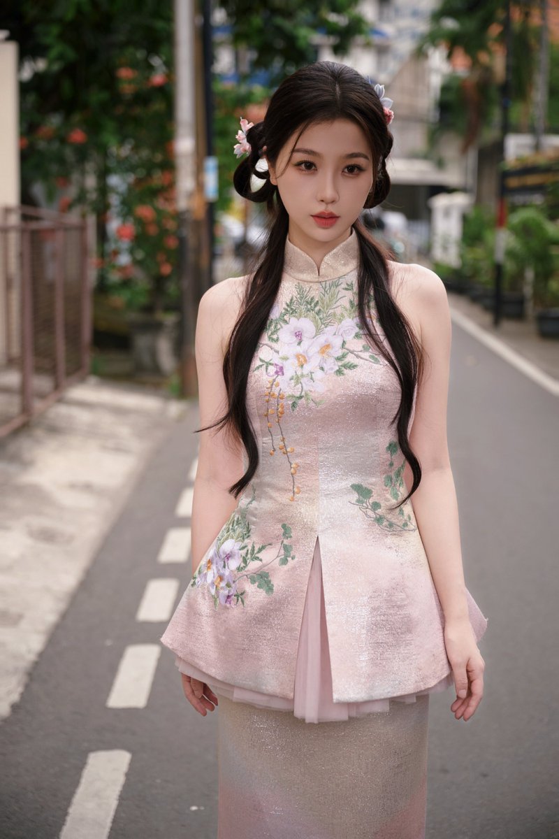 Renmifn's tweet photo. 树影斑驳，巷陌深长，今日「欣」中式🍃 https://t.co/uvr1AfMuuZ