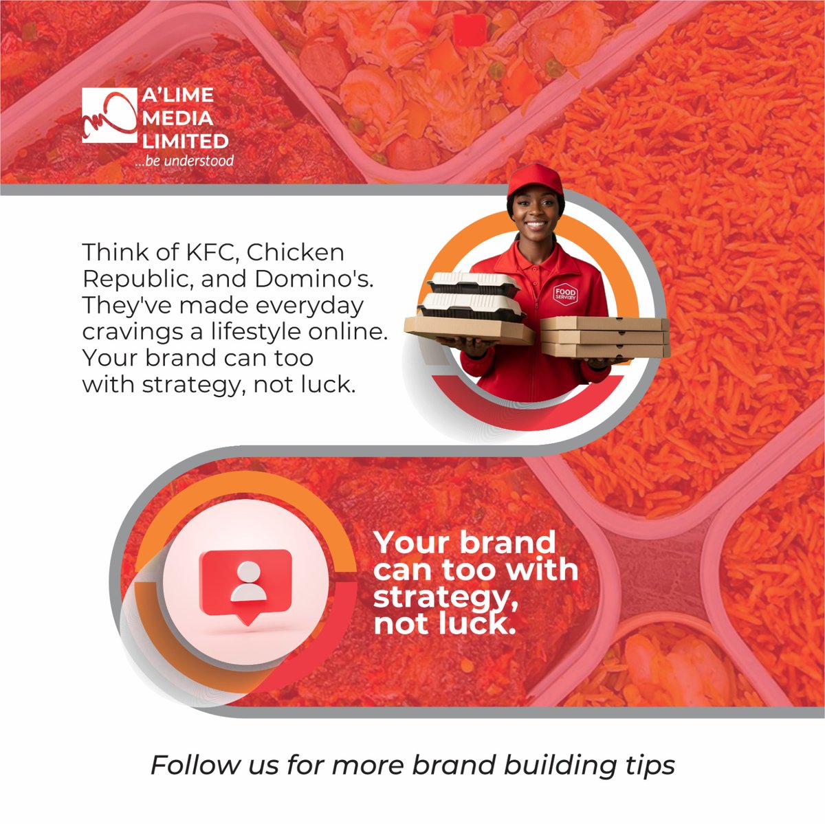 AlimeMedia's tweet image. Behind every trending food content is a recipe... not just for meals, but for strategy.

Food brands that win focus on feelings first, then flavours.

That’s the real sauce.

#FoodMarketing #BrandStrategy #ContentTips