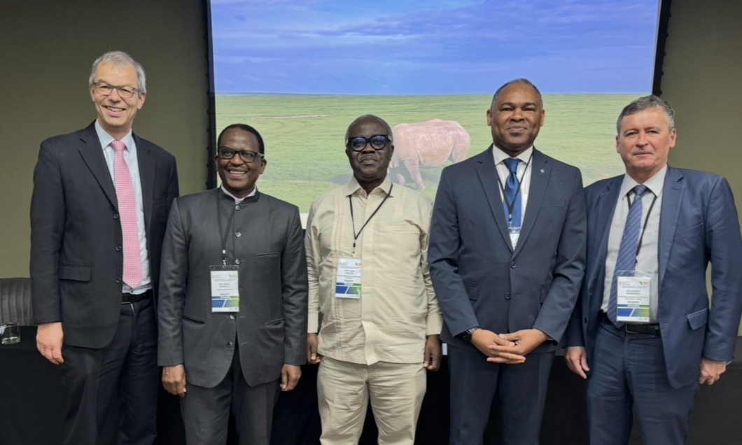JGyapong's tweet photo. At SFSA in Pretoria. Great Panel Session on Science Development in Africa: The Role of the AU-EU Innovation Agenda. Panel chaired by Sizwe Mabizela  Chair, ARUA Board. @ARUA_News , @guildeu, @NEPAD_Agency, @EU_Commission present. African Goverments must fund R&amp;D! https://t.co/rJ7SS4taMc