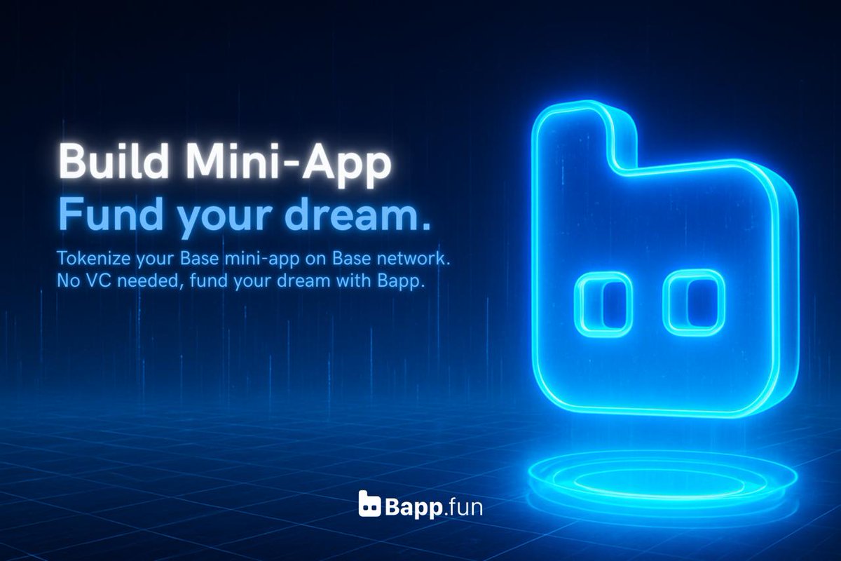 Bappfun's tweet image. Build mini-app
Fund your dream with bapp.fun