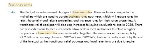 evansandpayne's tweet photo. ￼Leaked OBR report just states the following about #businessrates https://t.co/Y5iw61ZeBp