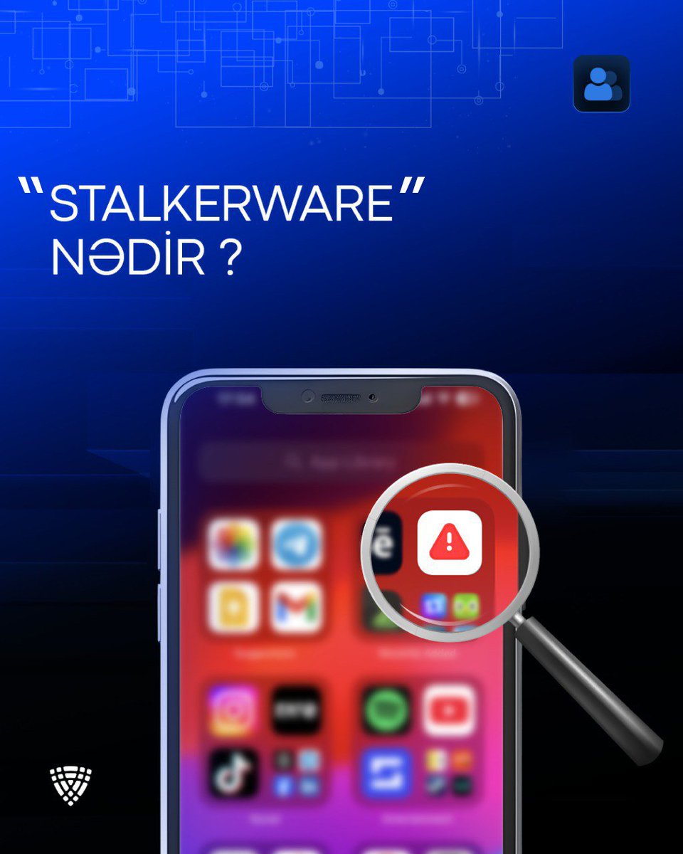 Stalkerware – istifadəçinin xəbəri və razılığı olmadan onun telefon və ya kompüterinə quraşdırılan, fəaliyyətinin gizli şəkildə izlənilməsinə imkan verən casus tipli proqram təminatıdır.

Ətraflı:instagram.com/p/DRhS6weChD_/…

#ETX #certaz #cybersecurity #kibertəhlükəsizlik #təlimat