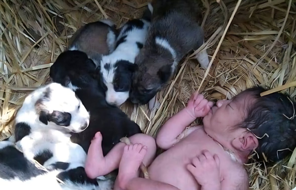 एक तरफ इंसान ने शर्मिंदा कर दिया...
और दूसरी तरफ एक बेजुबान कुतिया ने वो कर दिखाया जो असली इंसानियत होती है।

छत्तीसगढ़ के खेत में किसी ने नवजात बच्ची को ठंडी रात में छोड़ दिया। न मां की गोद न चादर बस सूखी घास और मौत जैसा सन्नाटा।

उसी खेत में अपने पिल्लों के साथ पड़ी एक सड़क की