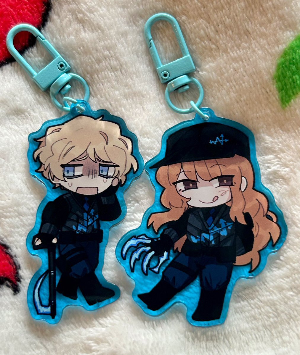 did YOU miss my Limbus Company Catherine &amp; Linton Warp Corp charms and for some reason still REALLY want them? You can now find these on my ACGGOODS! 🔗will be in the reply!