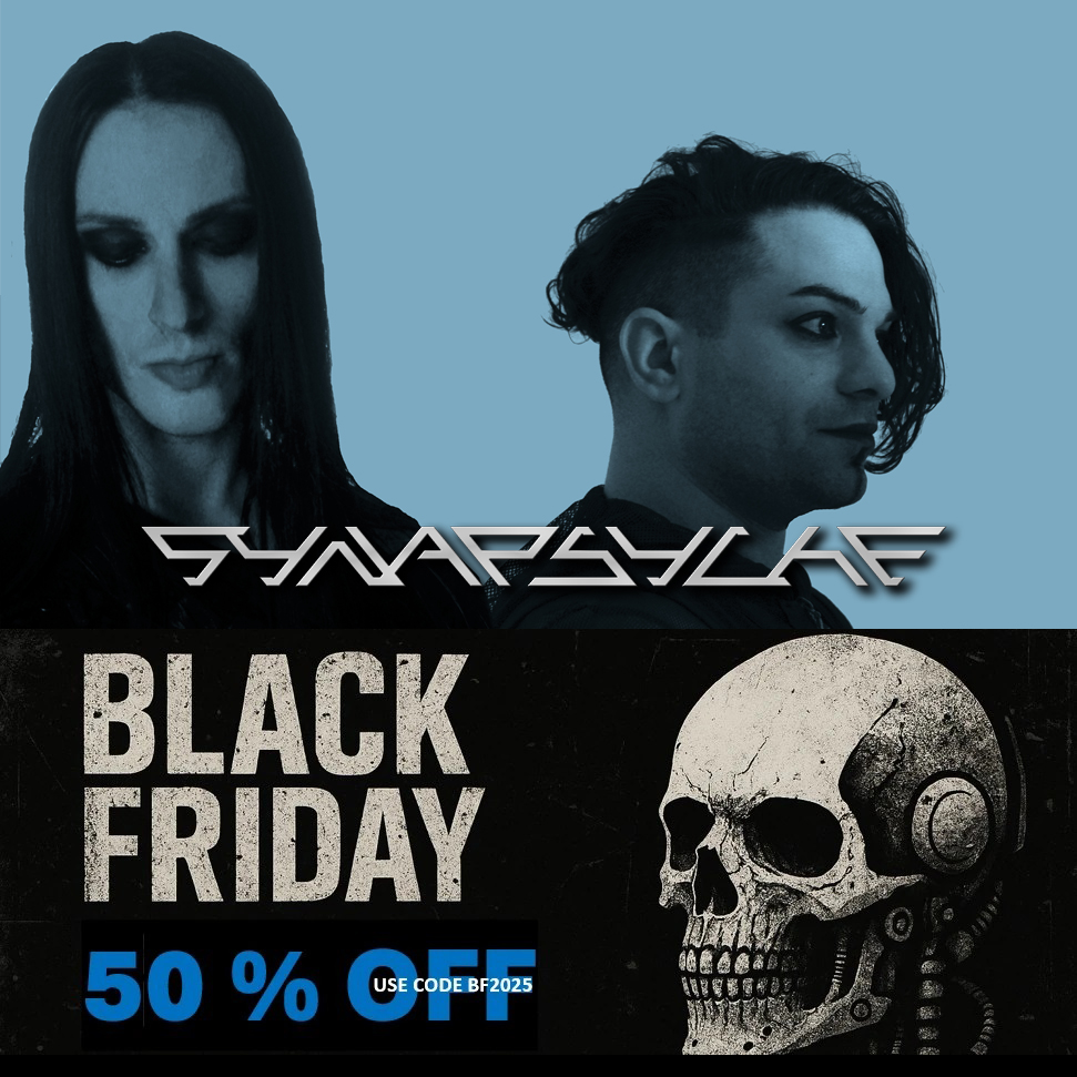 It's #BLACKFRIDAY time! 📢
Our label <a href="/alfamatrix/">Alfa Matrix</a> offers you a -50% #discount on all our discography in their website and #Bandcamp! Hurry up, it's until November 30th!
USE THE CODE: BF2025
✅ alfamatrix.bandcamp.com
✅ store.alfa-matrix-store.com

#synapsyche #sales #blackfridaysales
